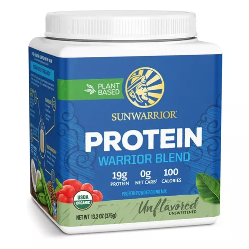 Sunwarrior Protein Warrior Blend (Plant Based, Organic) 375g Unflavored (Ízesítetlen)