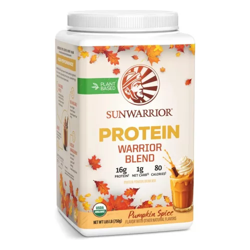 Sunwarrior Protein Warrior Blend (Plant Based, Organic) 750g Pumpkin Spice (Sütőtök)