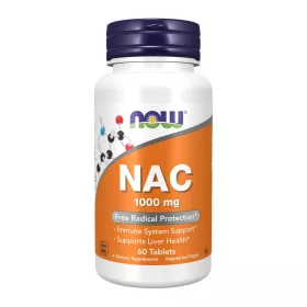Now Foods NAC 1000mg 60 Tablets 60 Tabletta