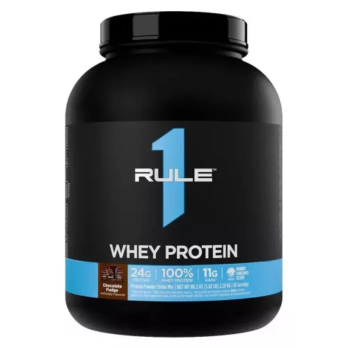 Rule1 Whey Protein 5 LBS 2200g Chocolate Fudge (Csokoládé)