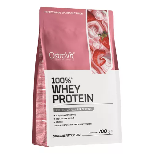 OstroVit 100% Whey Protein 700g Strawberry Cream (Eper)