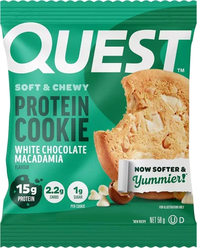 Quest Nutrition Protein Cookie 59g White Chocolate Macadamia (Fehércsokoládé Makadámdió)