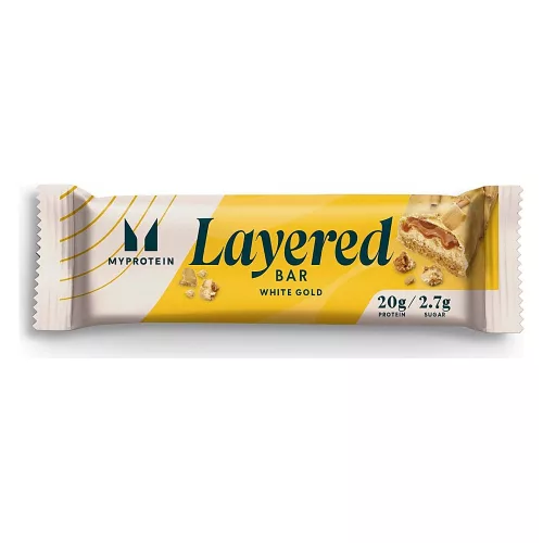 Myprotein Layered Bar 60g White Gold (Fehércsokoládé Karamell)