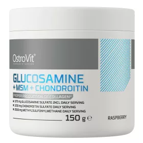   OstroVit Glucosamine+MSM+Chondroitin Powder 150g Raspberry (Málna)