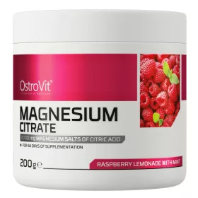 OstroVit Magnesium Citrate 200g Raspberry Lemonade with Mint (Málna Menta)