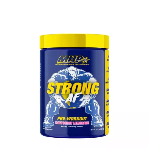 MHP Strong AF Pre-Workout 384g Raspberry Lemonade (Málna Limonádé)