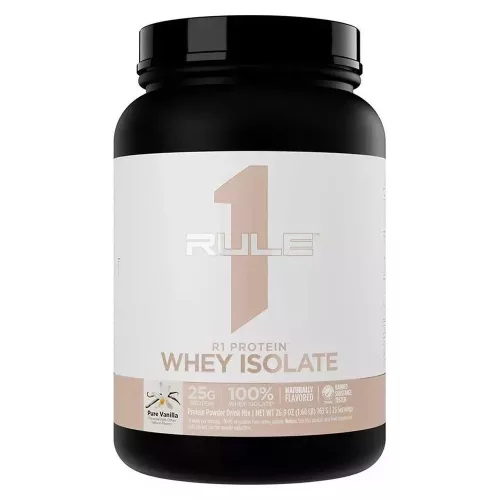 Rule1 Naturally Flavored R1 Protein Whey Isolate 1.5LBS 680g Pure Vanilla (Vanília)