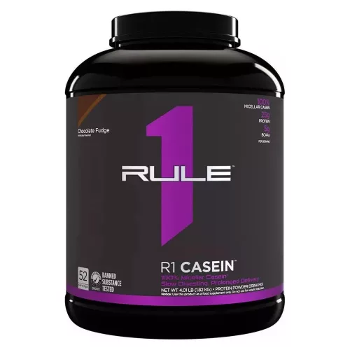 Rule1 R1 Casein 4LBS 1800g Chocolate Fudge (Csokoládé)