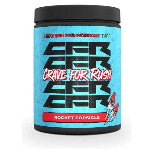 Nano Supps Crave for Rush (CFR) Pre-Workout 400g Rocket Popsicle (Nyalóka)