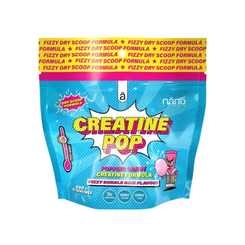 Nano Supps Creatine Pop Popping Candy 200g Fizzy Bubble Gum (Rágógumi)