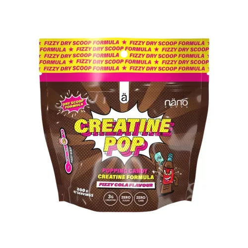 Nano Supps Creatine Pop Popping Candy 200g Fizzy Cola (Kóla)