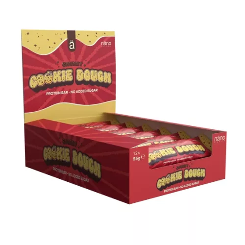 Nano Supps Karton Protein Bar 12x55g Chunky Cookie Dough (Sütikrém)