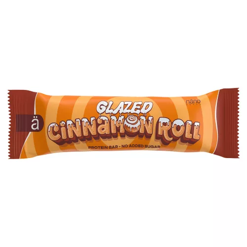 Nano Supps Protein Bar 55g Glazed Cinnamon Roll (Fahéj)