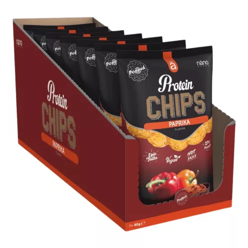Nano Supps Karton Protein Chips 8x40g Paprika (Paprikás)