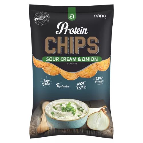 Nano Supps Karton Protein Chips 8x40g Sour Cream & Onion (Tejfölös Hagymás)