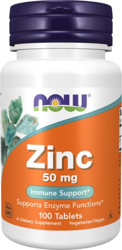 Now Foods Zinc 50mg 100 Tablets 100 Tabletta