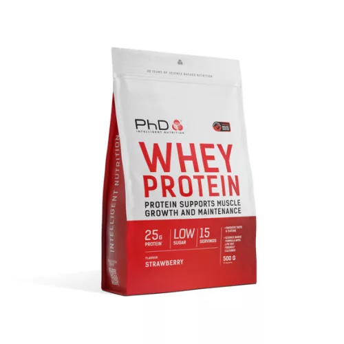 PhD Nutrition Whey Protein 500g Strawberry (Eper)