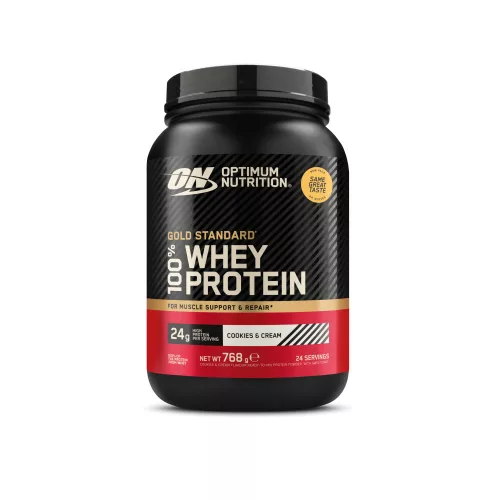 Optimum Nutrition Gold Standard 100% Whey 768g Cookies & Cream (Sütikrém)