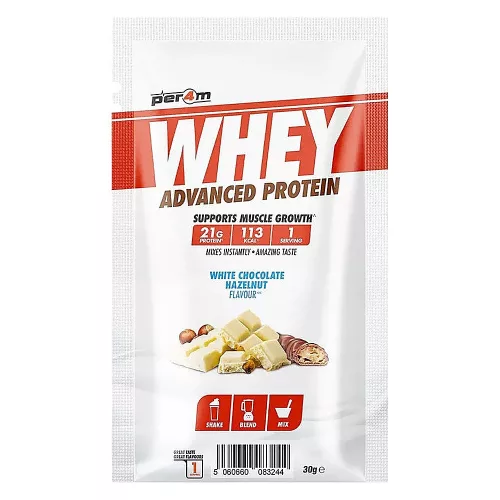 PER4M Nutrition Whey Advanced Protein 30g White Chocolate Hazelnut (Fehércsokoládé Mogyoró)