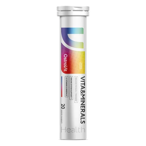 OstroVit Vita&Minerals 20 Effervescent Tablets 20 Pezsgőtabletta Orange (Narancs)