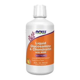 Now Foods Glucosamine & Chondroitin With MSM Liquid Citrus (Citrus) 32fl oz