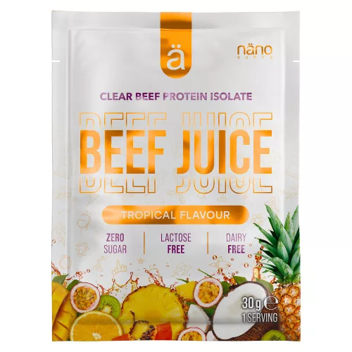 Nano Supps Beef Juice Clear Beef Protein Isolate 30g Tropical (Trópusi Gyümölcs)