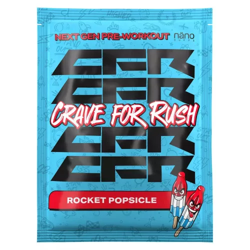 Nano Supps Crave for Rush (CFR) Pre-Workout 20g Rocket Popsicle (Nyalóka)