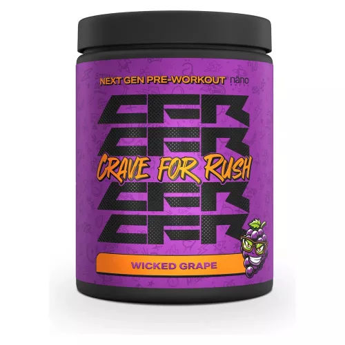 Nano Supps Karton Crave for Rush (CFR) Pre-Workout 20x20g Wicked Grape (Szőlő)