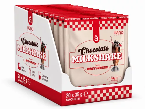 Nano Supps Karton Whey Protein 20x35g Chocolate Milkshake (Csokoládé)