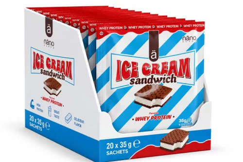 Nano Supps Karton Whey Protein 20x35g Ice Cream Sandwich (Jégkrém)