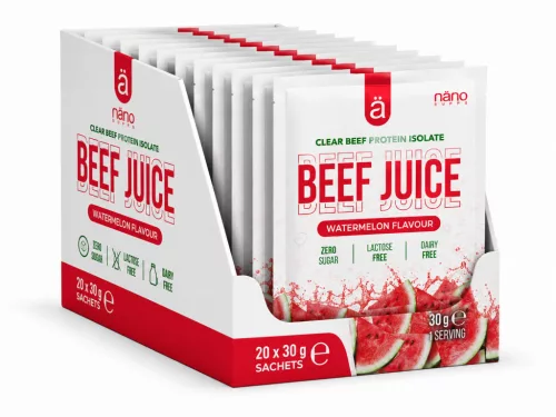 Nano Supps Karton Beef Juice Clear Beef Protein Isolate 20x30g Watermelon (Görögdinnye)
