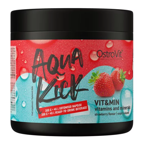 OstroVit Aqua Kick VIT&MIN 300g Strawberry (Eper)