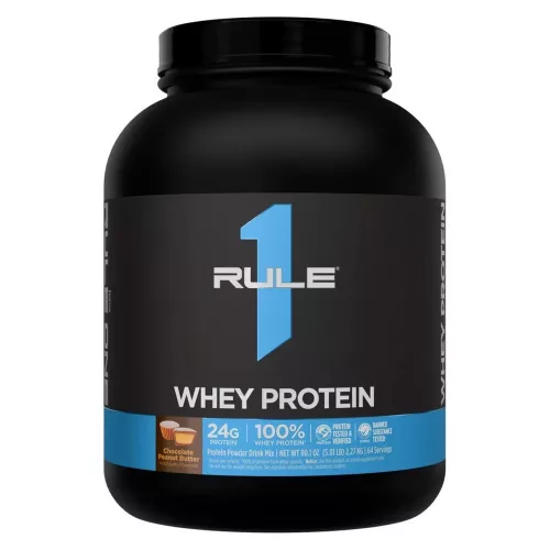 Rule1 Whey Protein 5 LBS 2200g Chocolate Peanut Butter (Csokoládé Mogyoróvaj)