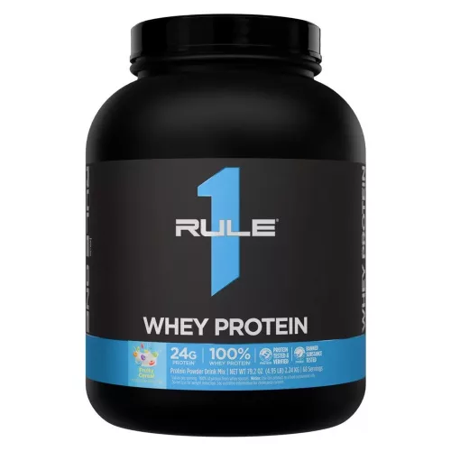 Rule1 Whey Protein 5 LBS 2200g Fruit Cereal (Gyümölcsös Müzli)