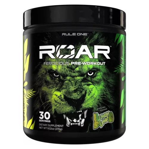 Rule1 ROAR Ferocious Pre-Workout 270g Lemon Lime (Citrom Lime)