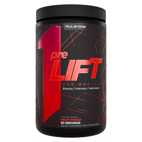 Rule1 PreLIFT Pre-Workout 420g Fruit Punch (Gyümölcspuncs)