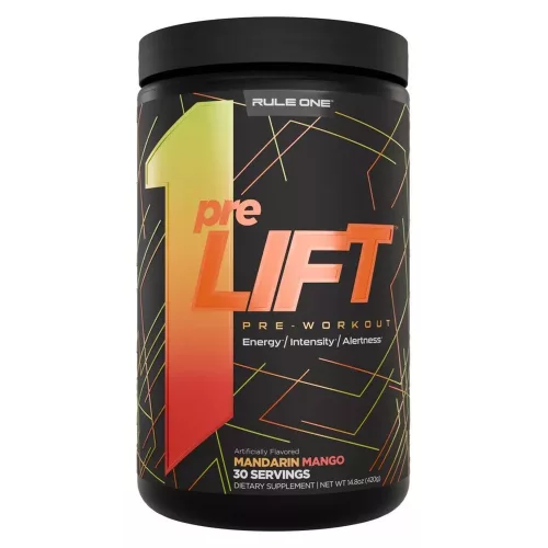 Rule1 PreLIFT Pre-Workout 420g Mandarin Mango (Mandarin Mangó)