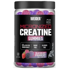   Weider Micronized Creatine Gummies 60 Gummies Blackberry Strawberry (Szeder Eper)