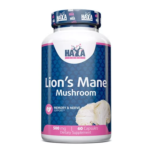 HAYA Labs Lion's Mane Mushroom 500mg 60 Capsules 60 Kapszula