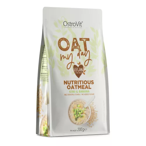 OstroVit Oat My Day Vegan Food Nutritious Oatmeal 200g Kiwi Banana (Kivi Banán)