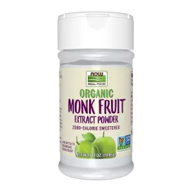  Now Foods Real Food® Organic Monk Fruit Extract Powder Zero Calorie Sweetener 19,85 g