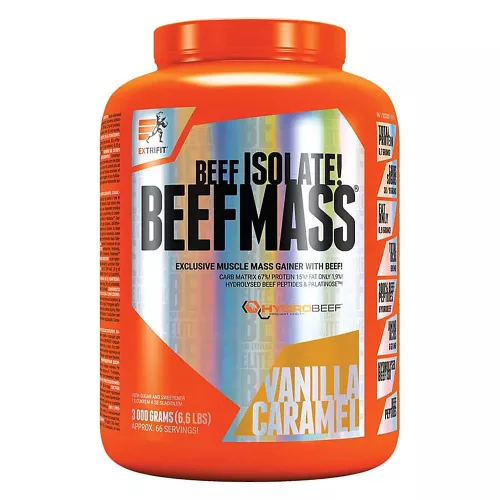 ExtriFit Beef Isolate Beefmass 3000g Vanilla Caramel (Vanília Karamell)