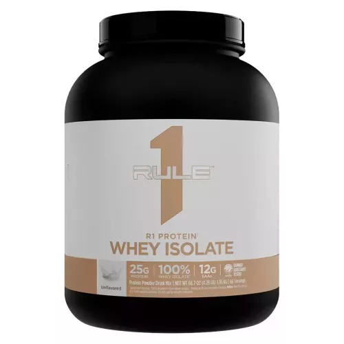 Rule1 Naturally Flavored R1 Protein Whey Isolate 4LBS 1810g Unflavored (Ízesítetlen)