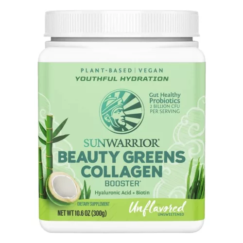 Sunwarrior Beauty Greens Collagen Booster 300g Unflavored (Ízesítetlen)