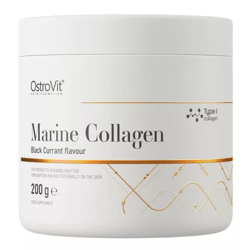 OstroVit Marine Collagen 200g Blackcurrant (Fekete Ribizli)