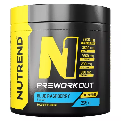 Nutrend N1 Pre-Workout Booster 255g Blue Raspberry (Kék Málna)