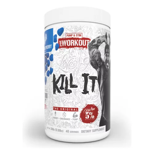 5% Nutrition Kill It Pre-Workout 410g Blue Raspberry (Kék Málna)