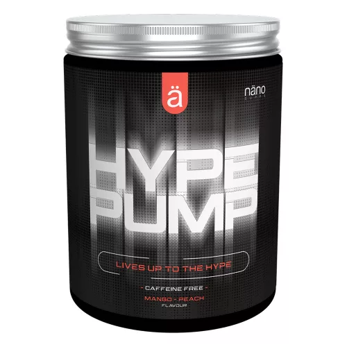 Nano Supps Hype Pump Caffeine Free 420g Mango Peach (Mangó Barack)