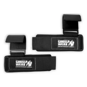 Gorilla Wear Weight Lifting Hooks Black/White (Fekete/Fehér) Edzőkampó