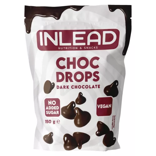Inlead Nutrition Choc Drops 150g Dark Chocolate (Étcsokoládé)
